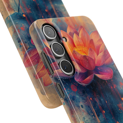 Lotus Blossom Art - Slim Samsung S24 Phone Case