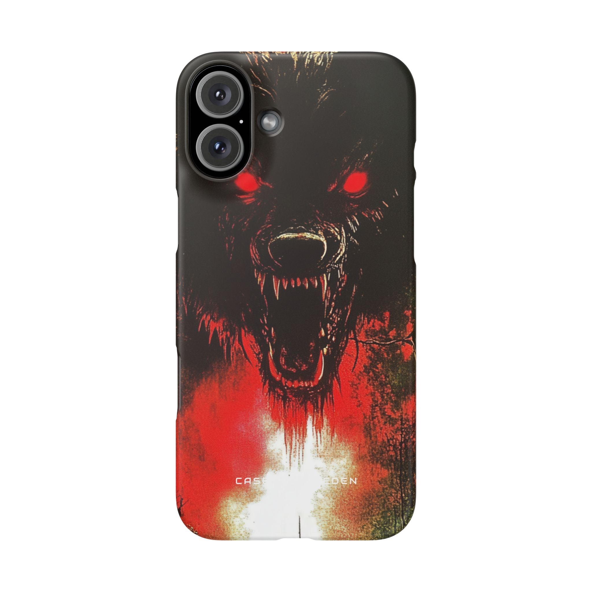 Bloodmoon Wolf's Lament iPhone 16 - Slim Phone Case