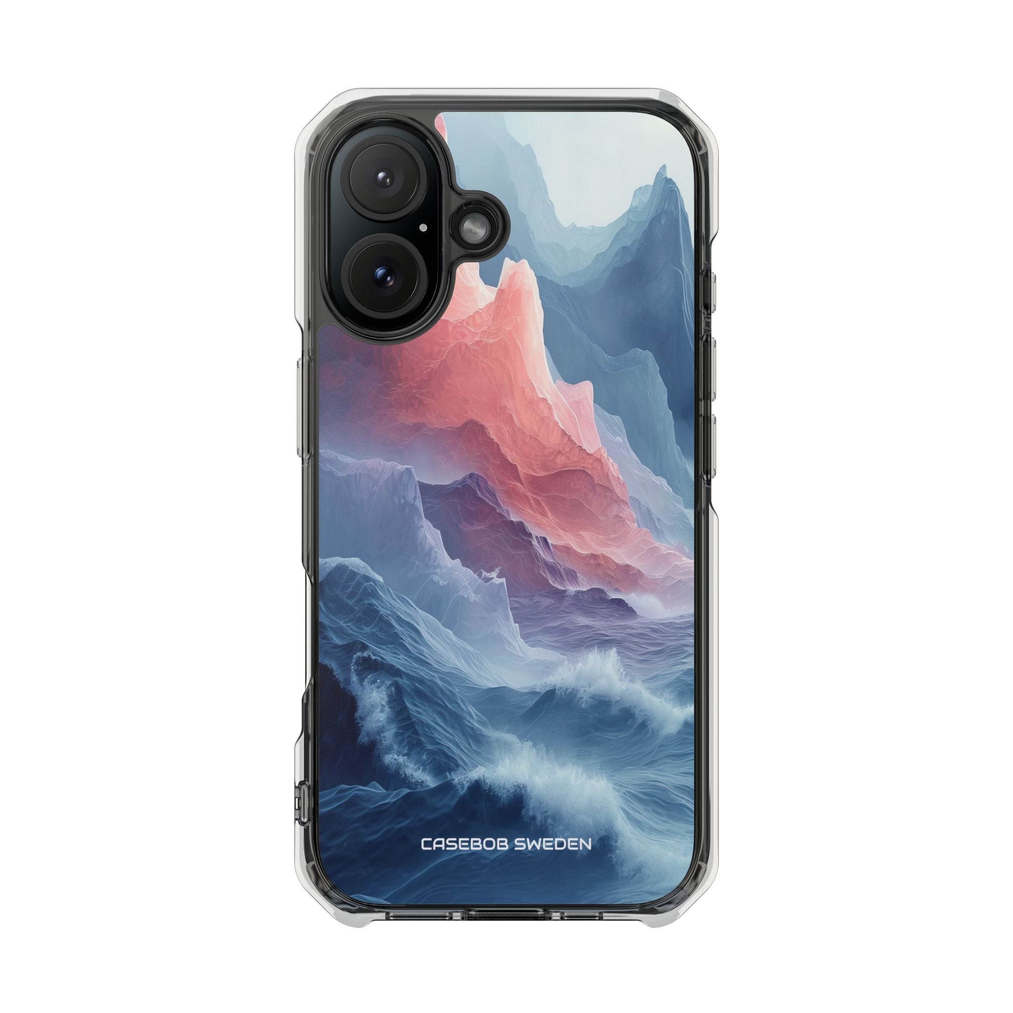 Mountain Wave Serenity - Clear Impact iPhone 16 Phone Case