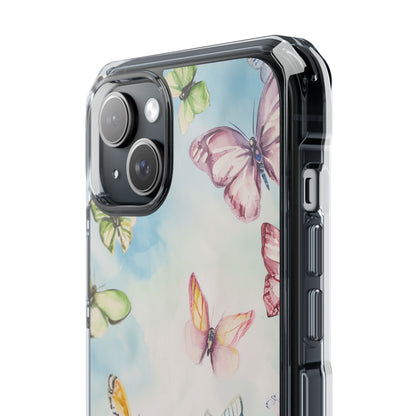 Watercolor Butterfly Bliss - Clear Impact iPhone 15 Phone Case