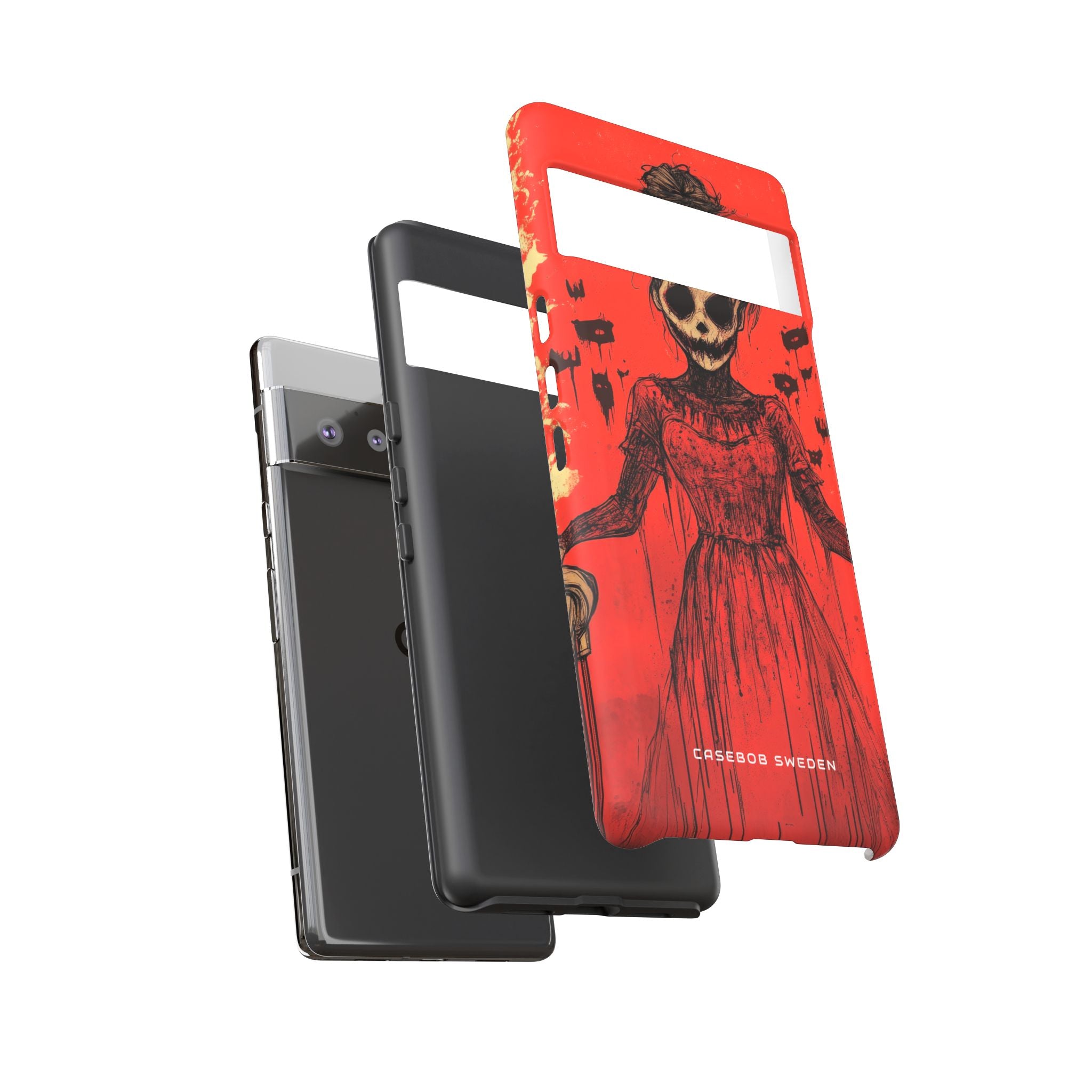 Haunting Scarlet Descent Google Pixel 6 - Tough Phone Case