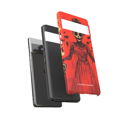 Haunting Scarlet Descent Google Pixel 6 - Tough Phone Case