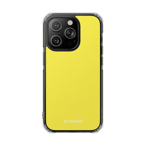 Lemon Yellow | Phone Case for iPhone (Clear Impact Case - Magnetic)