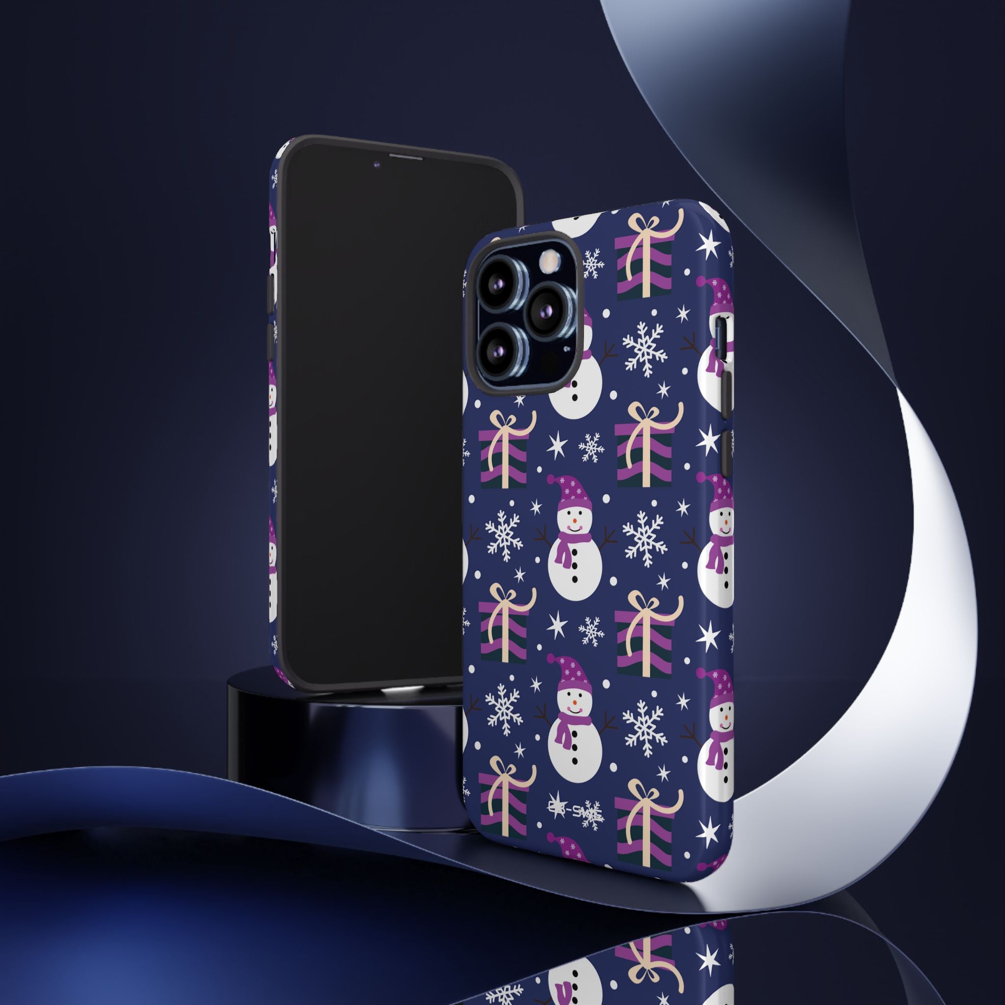 Snowmen Gift Giving - iPhone Case