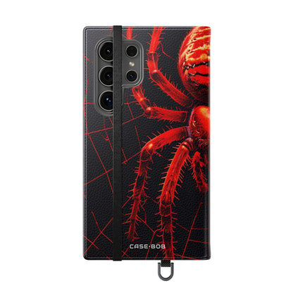 Crimson Spinnenweb - Samsung S24 Ultra Case - Portemonnee
