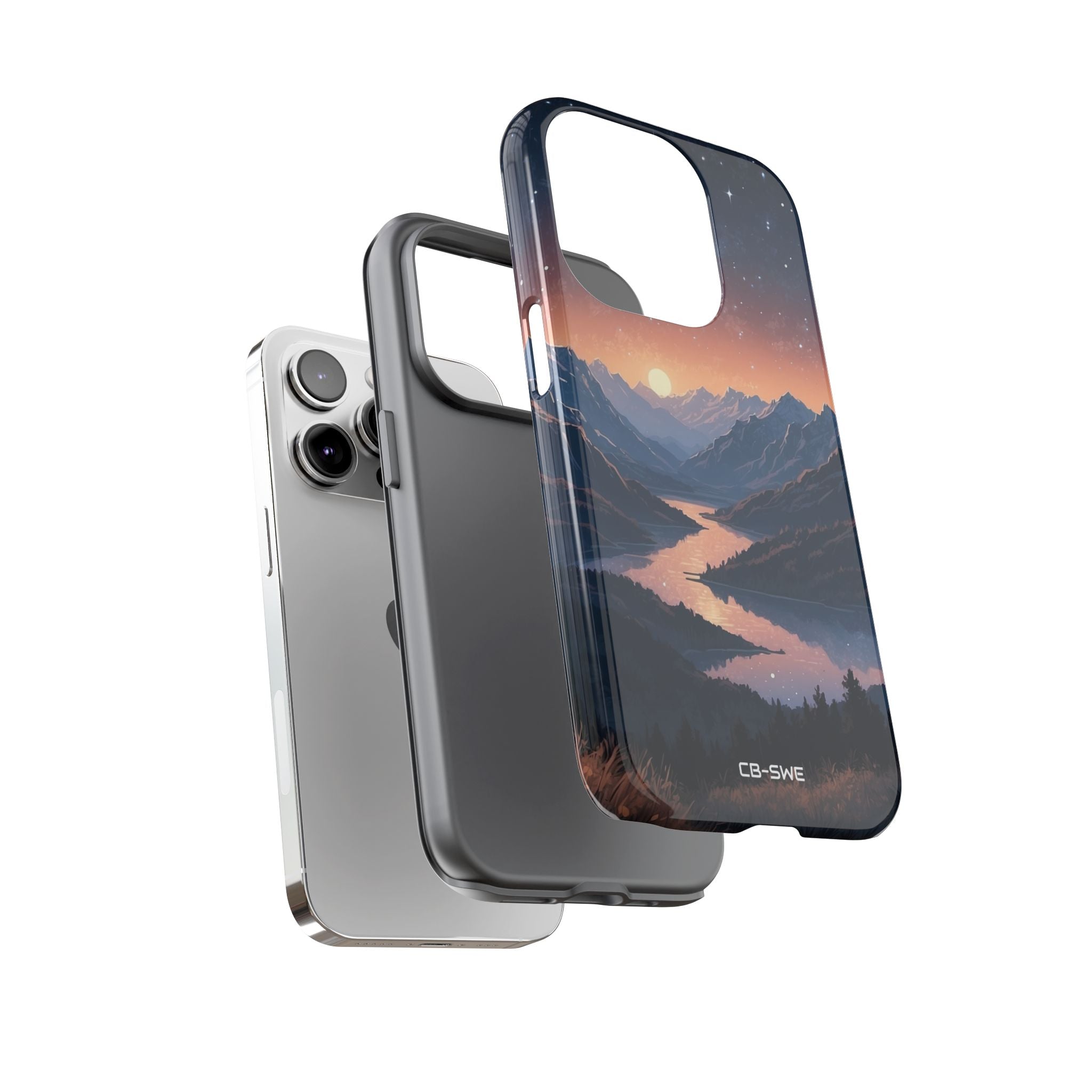 Mountains Embrace Light - iPhone Case