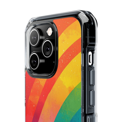 Textured Rainbow Arc iPhone 14 Pro Case - Impact