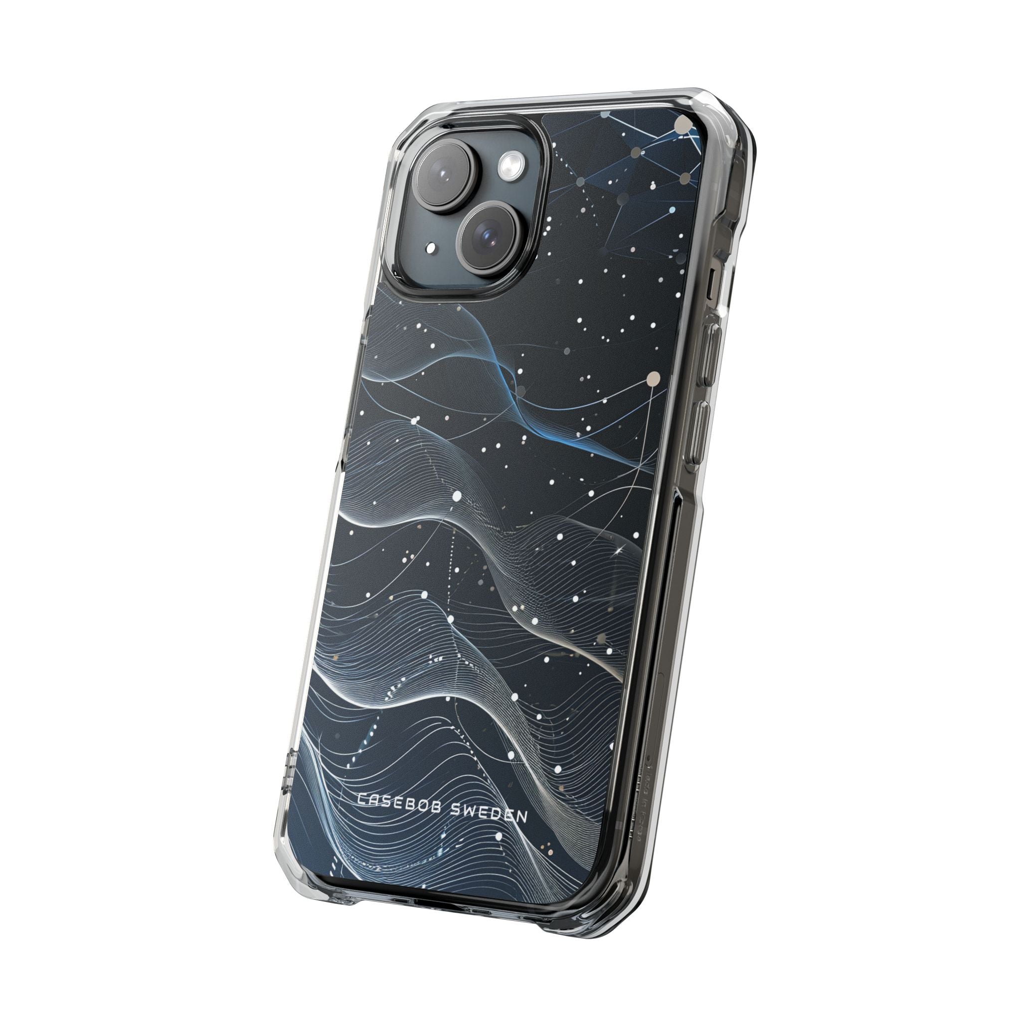 Gradient Neural Waves iPhone 15 - Clear Impact Phone Case