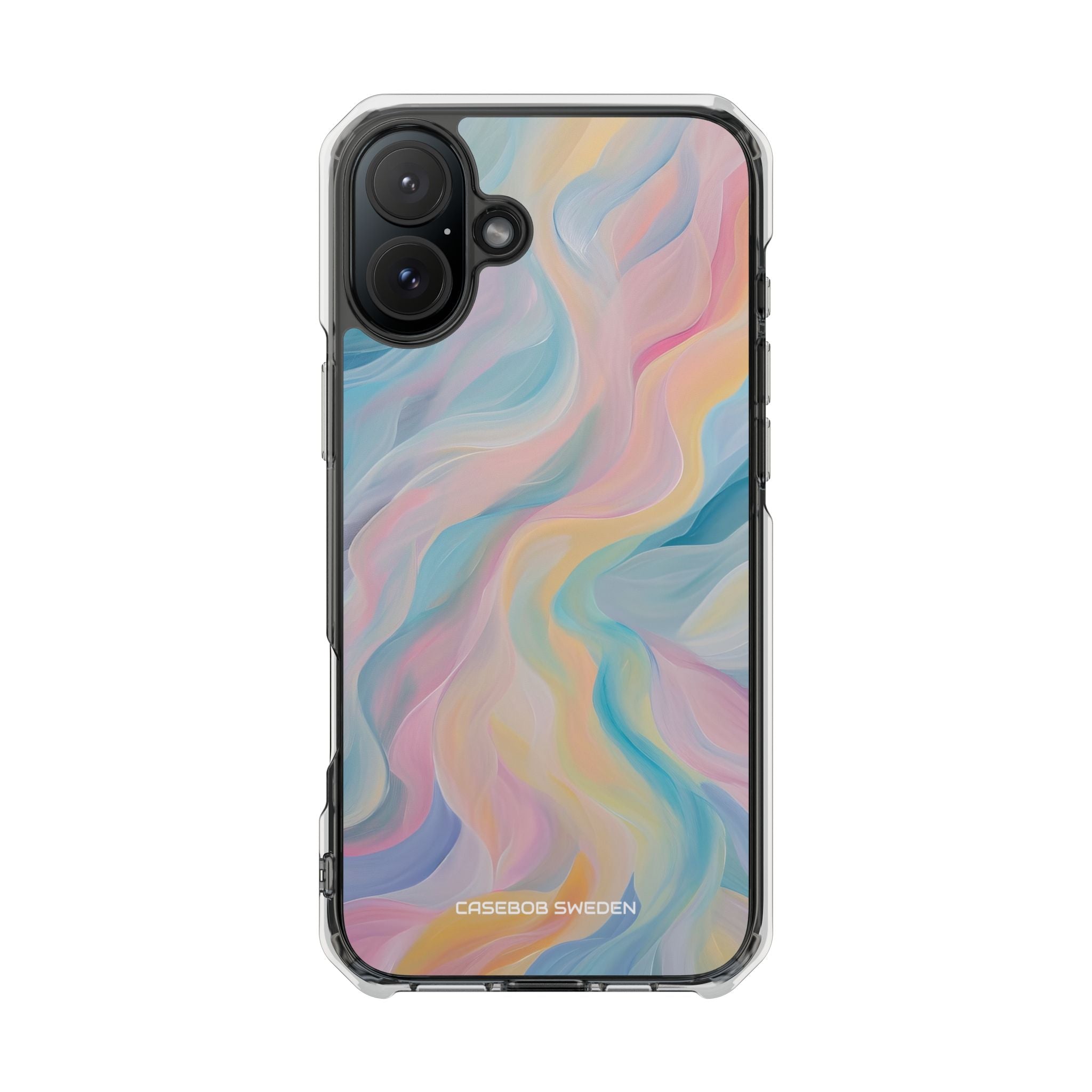 Dreamy Pastel Swirls - Clear Impact iPhone 16 Phone Case