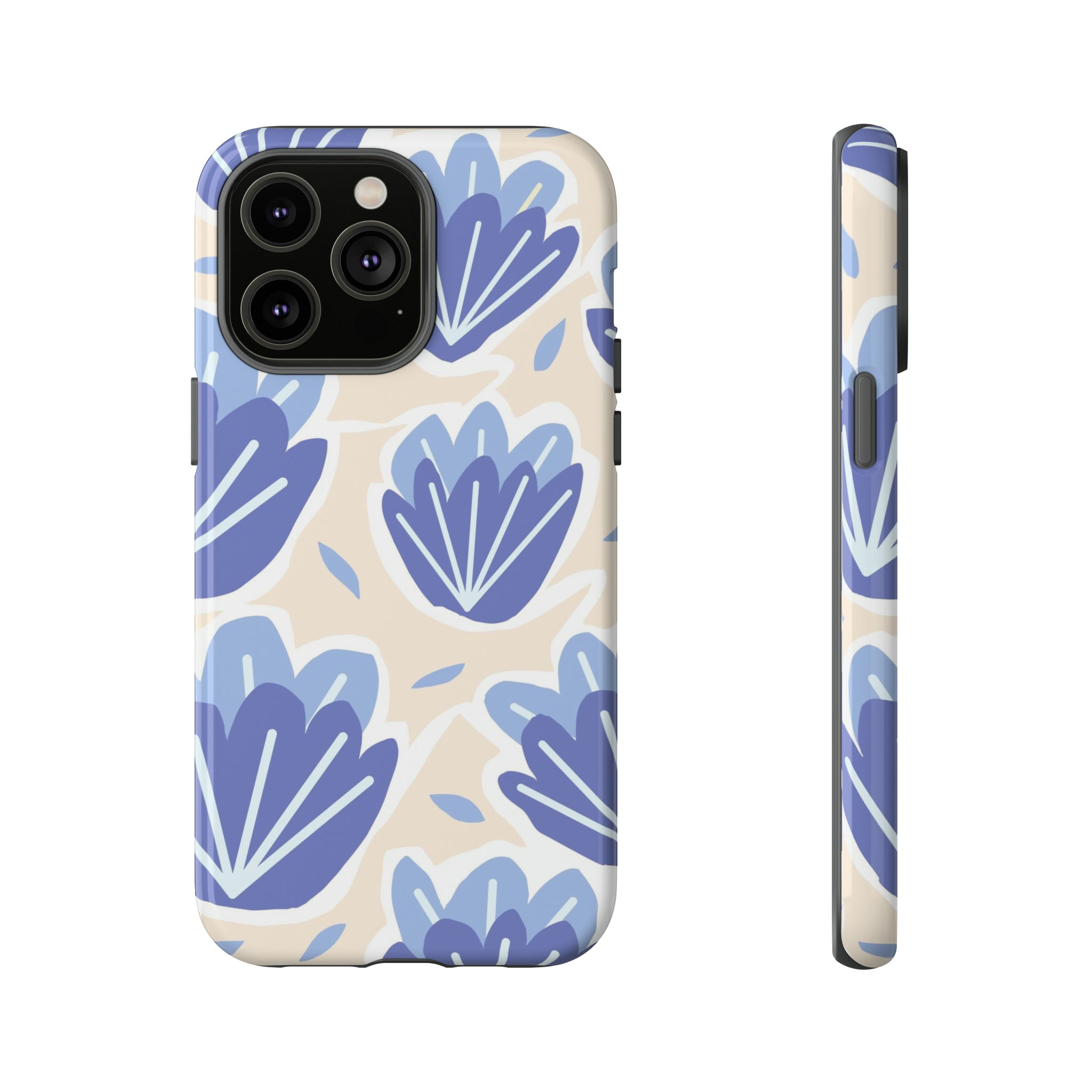 Light Blue Happy Flower - Protective Phone Case