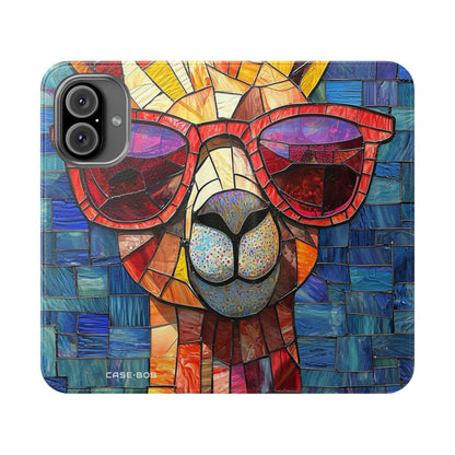 Sunglass Llama Mosaic - iPhone 16  Case - Wallet