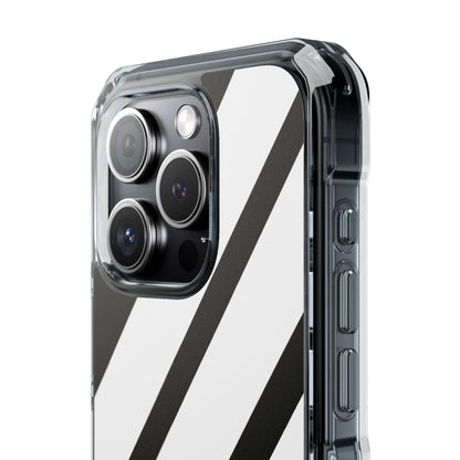 Diagonal Bands Noir iPhone 15 Pro Case - Impact
