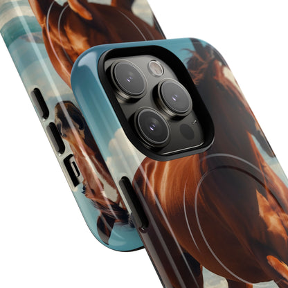 Blazing Horse iPhone 14 Pro Case - Tough+
