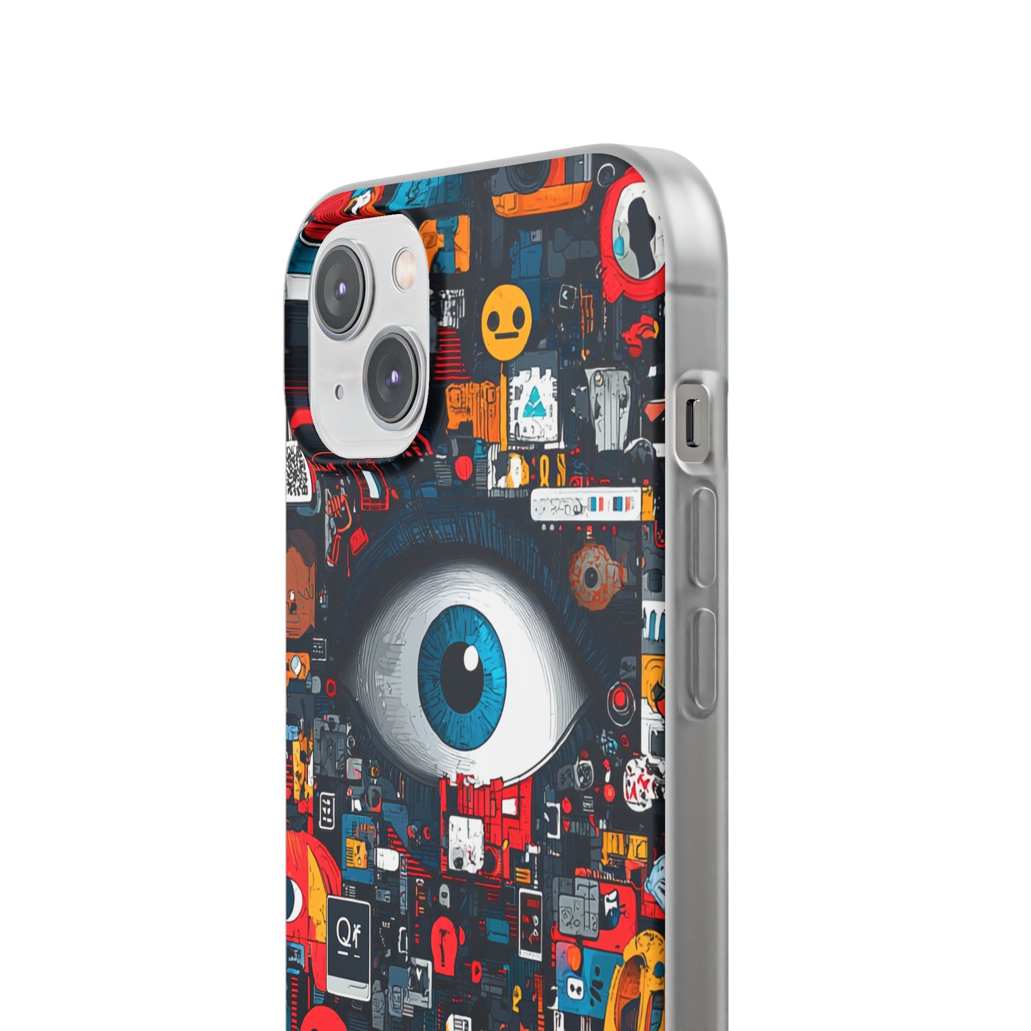 Digital Eye Blue iPhone 14 Plus Case - Soft