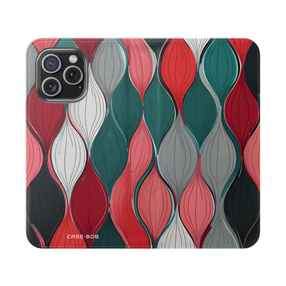 Leaf Spiral Pink - iPhone 15 Pro Max Case - Wallet