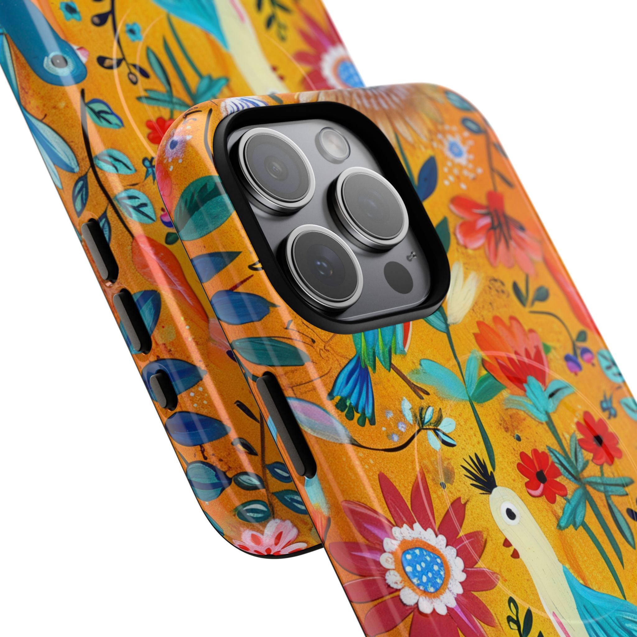 Colorful Birds Bloom iPhone 15 Pro Max Case - Tough+