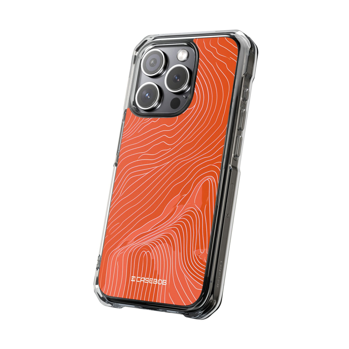 Pantone Tangerine Design | Handyhülle für iPhone (Clear Impact Case – magnetisch)