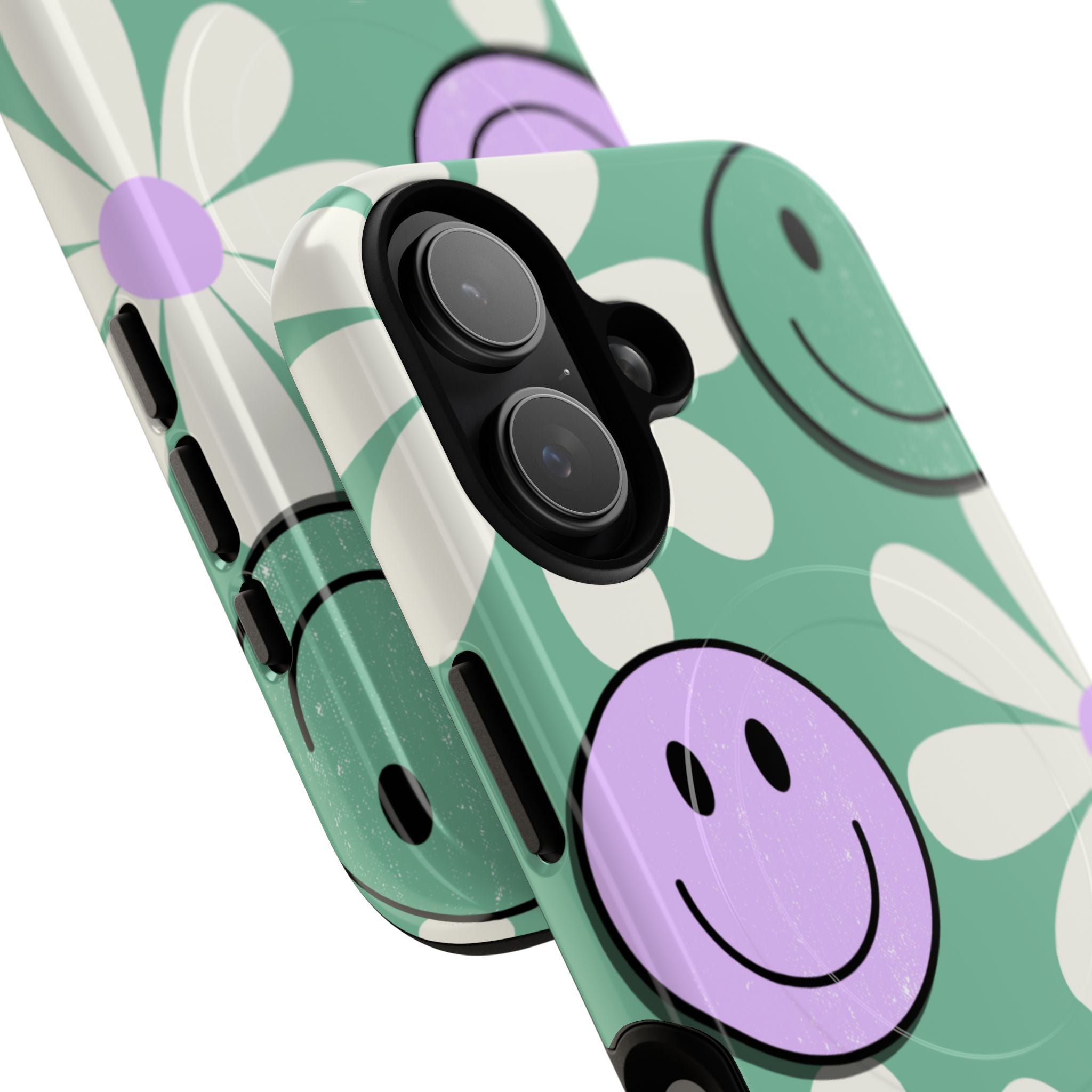 Smiley Daisy Glow iPhone 17 Case - Tough+