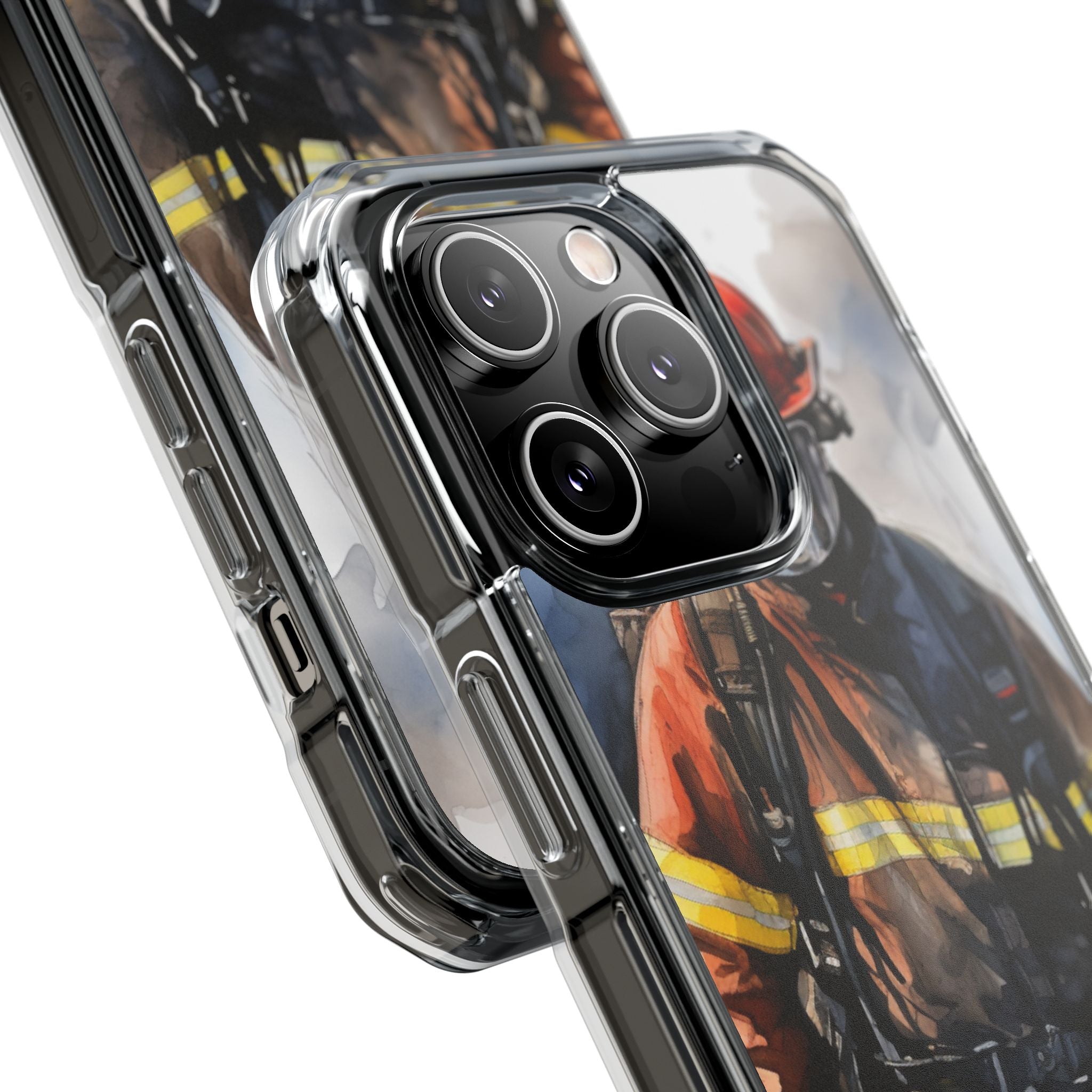 Firefighter In Motion iPhone Case - Impact