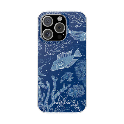 Navy Scale Reef iPhone 16 Pro Case - Soft