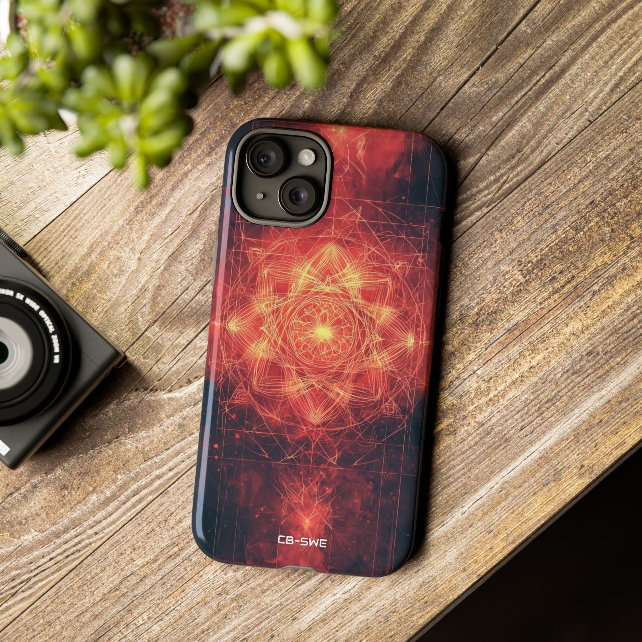 Flames Embrace Sky - iPhone Case
