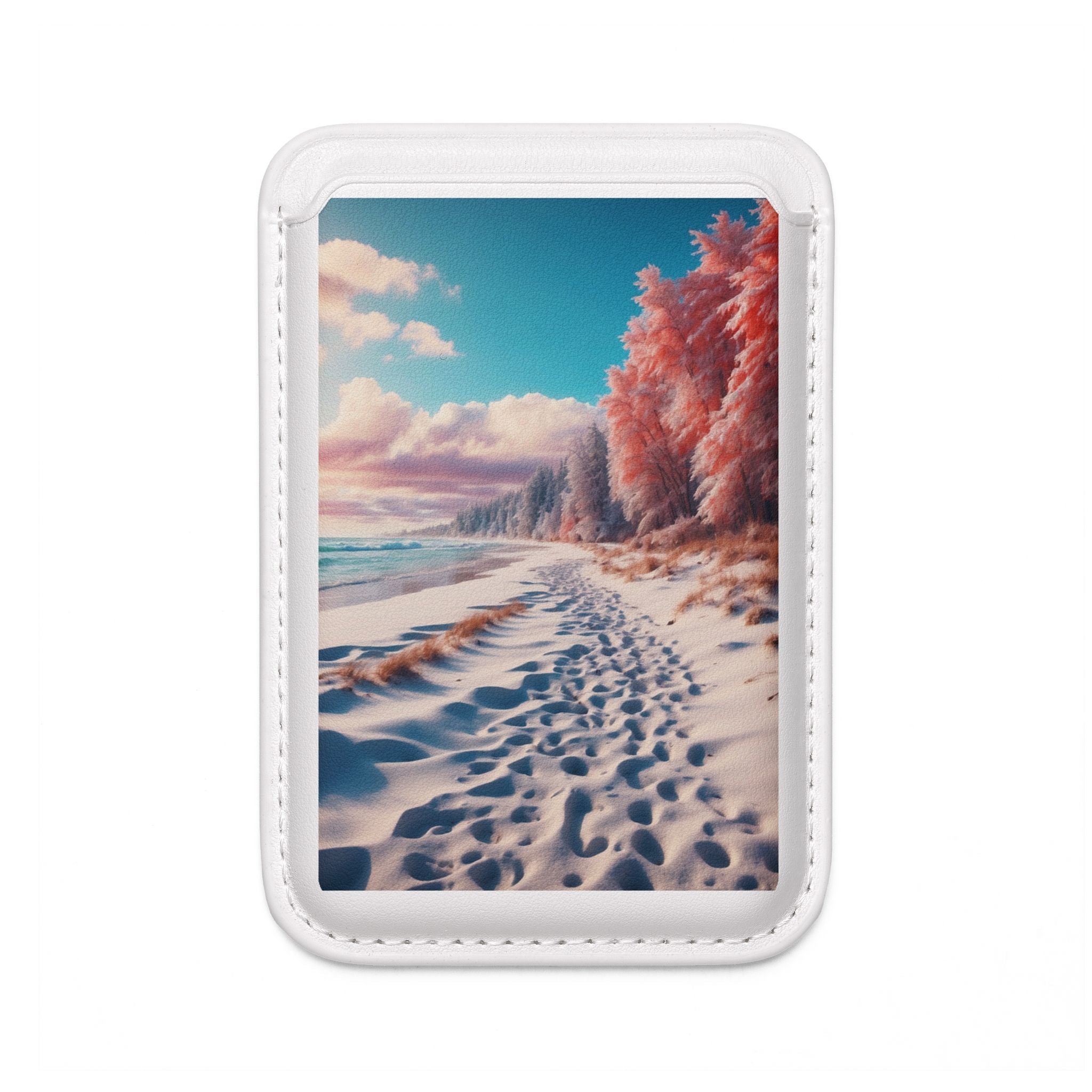 Snowy Footprints -lompakko – MagSafe-valmis
