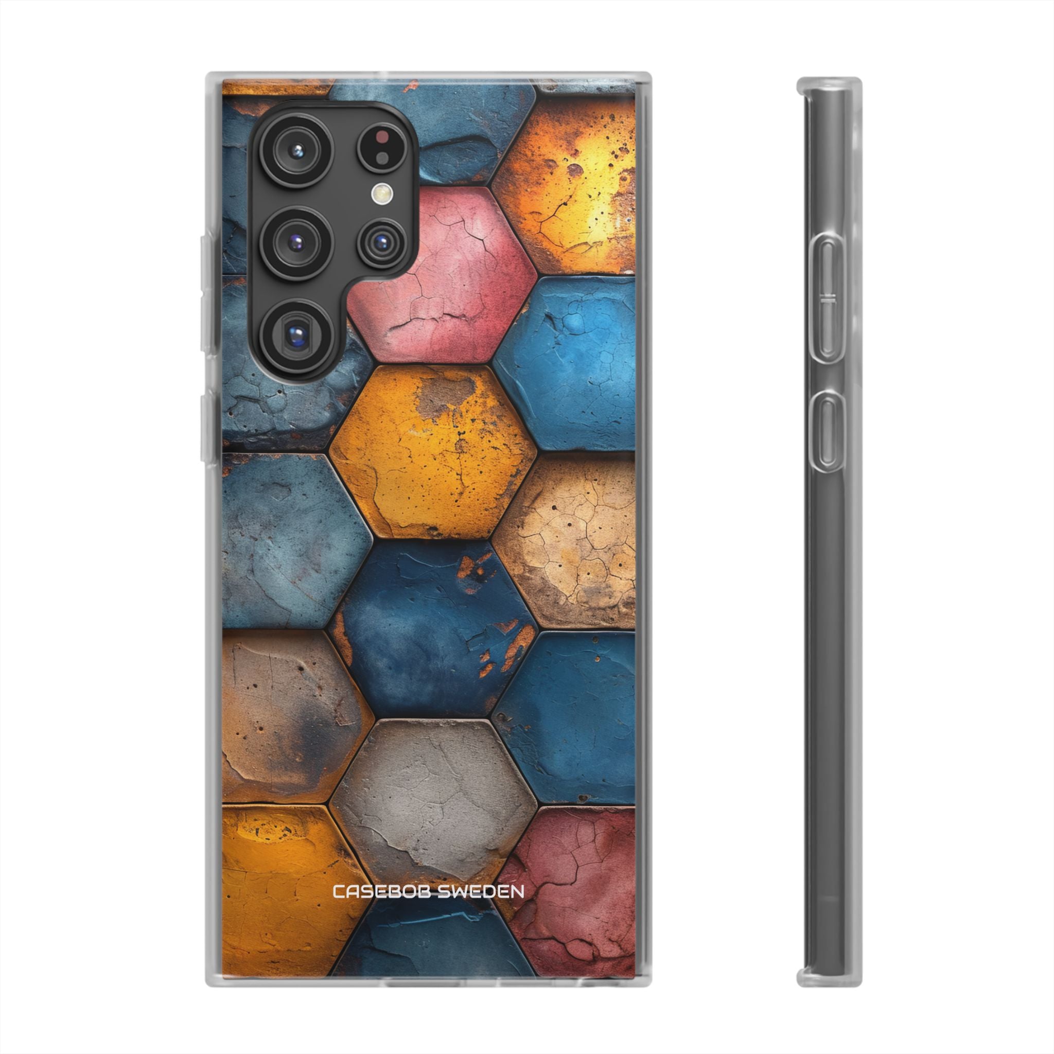 Rustic Geometric Tiles - Flexi Samsung S22 Phone Case