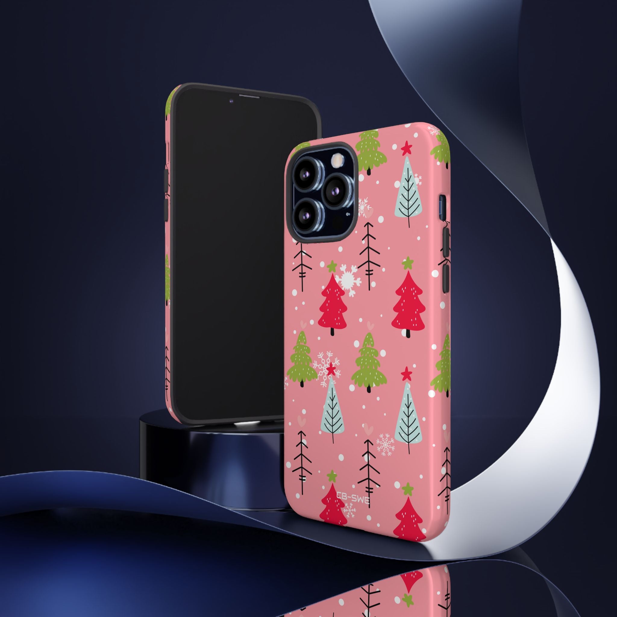 Festive Trees Dance - iPhone Case