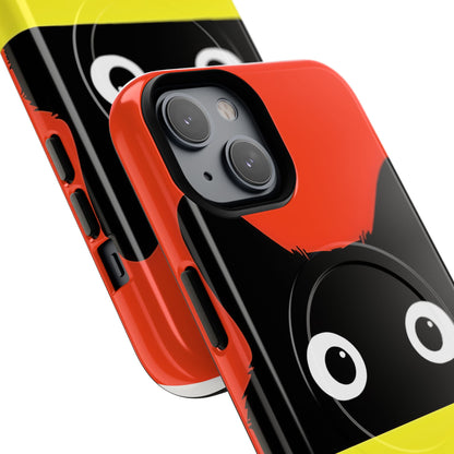 Peekaboo Cat Crimson iPhone 14 Case - Tough+