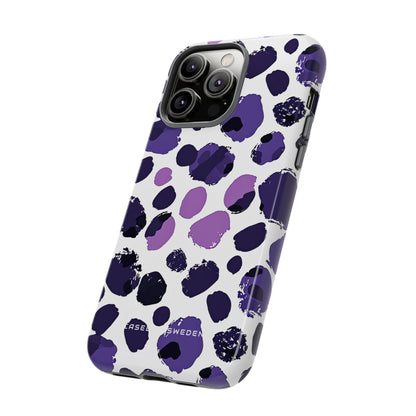 Purple Inkblots iPhone 14 - Tough Phone Case