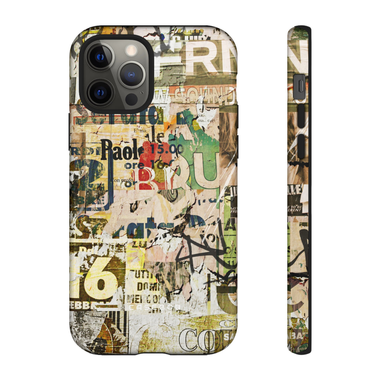 Grunge Vintage Poster - Protective Phone Case