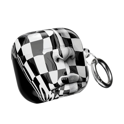 Mirrored Checkerboard Face - AirPods Case