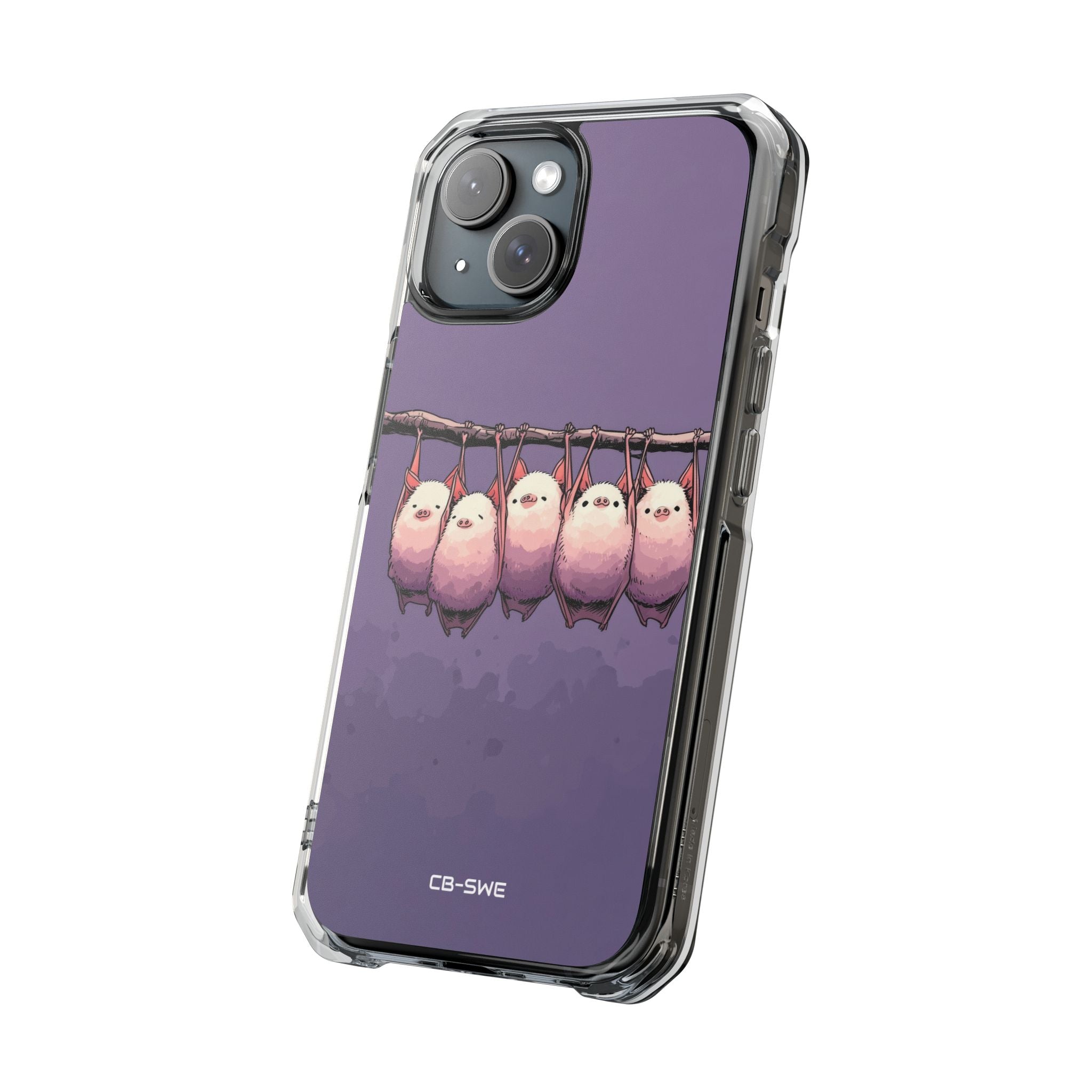 Bats Hang Playfully iPhone Case - Impact