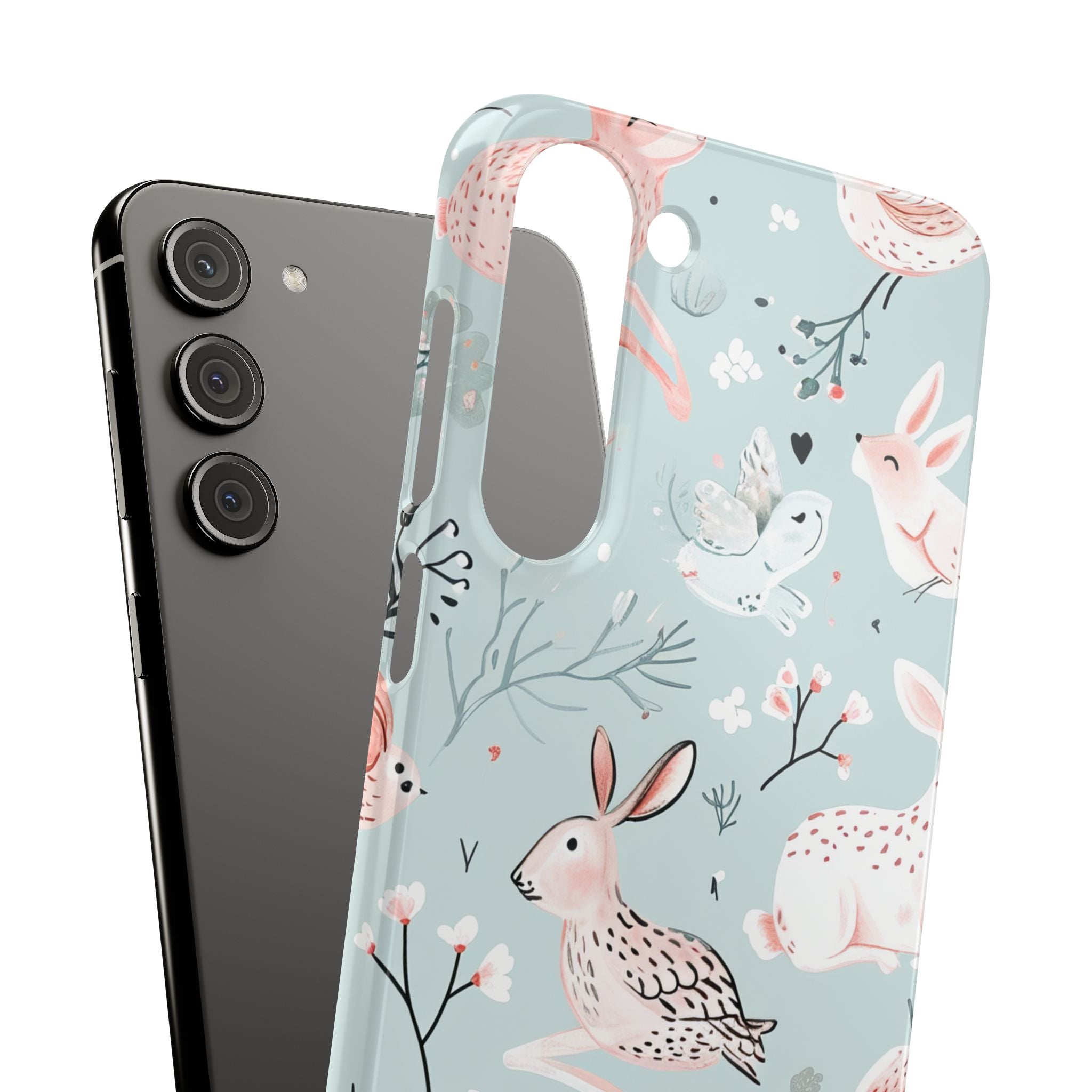 Whimsical Bunny Blossom - Slim Samsung S23 Phone Case