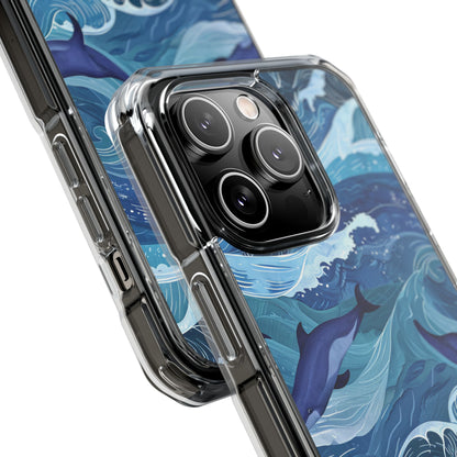 Dolphin Waves iPhone 14 Pro Case - Impact