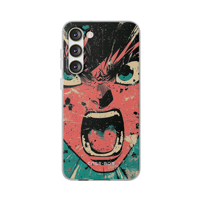 Screaming Face Pink Samsung S23 Plus Case - Soft