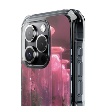 Futuristic Moon Garden iPhone 15 - Impact Clear+