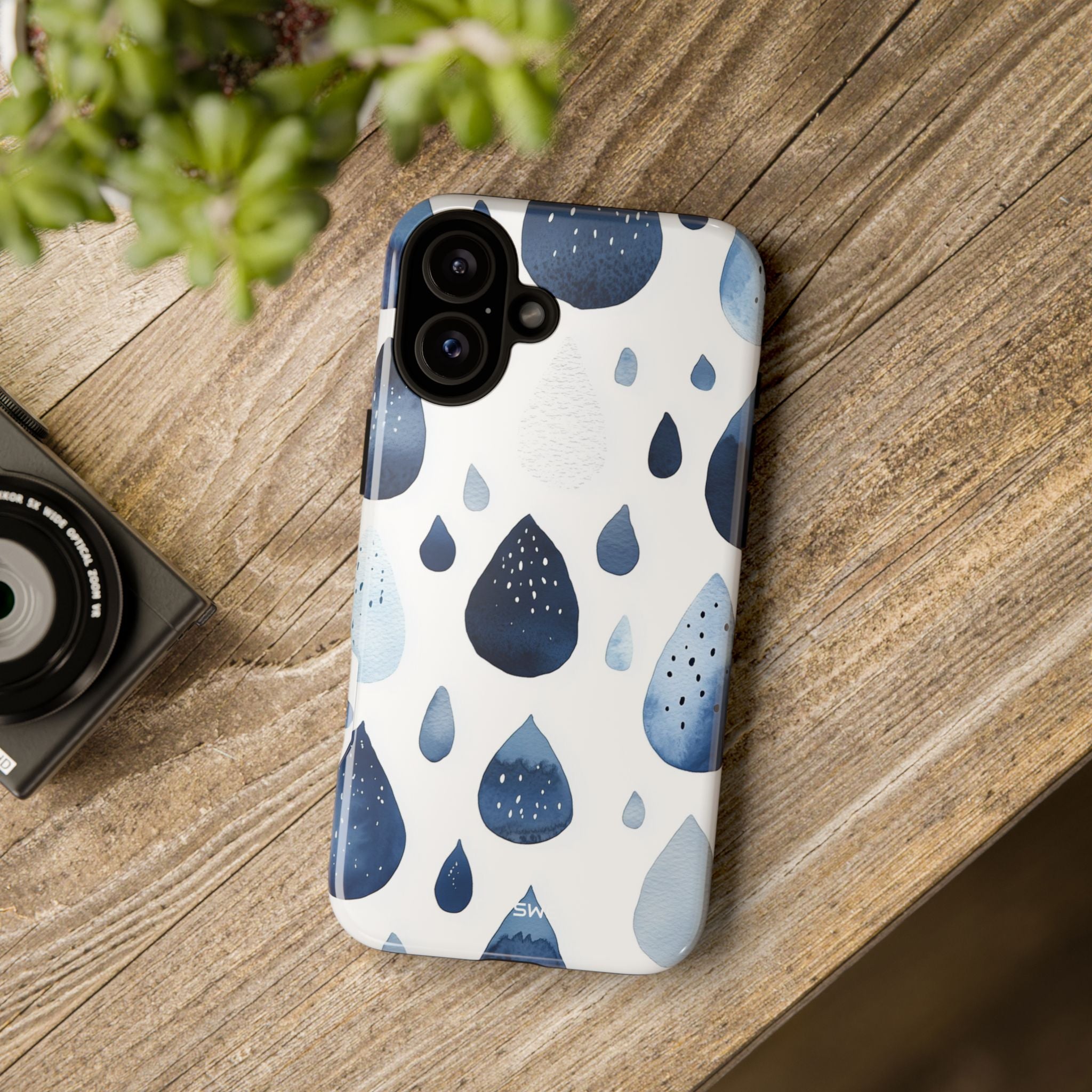 Droplets Flow Softly - iPhone Case
