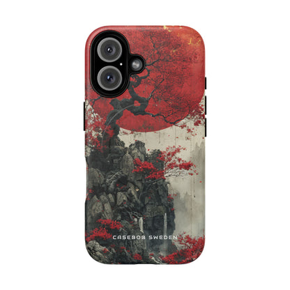 Zen Serenity in Red Harmony iPhone 16 | Tough+ Phone Case