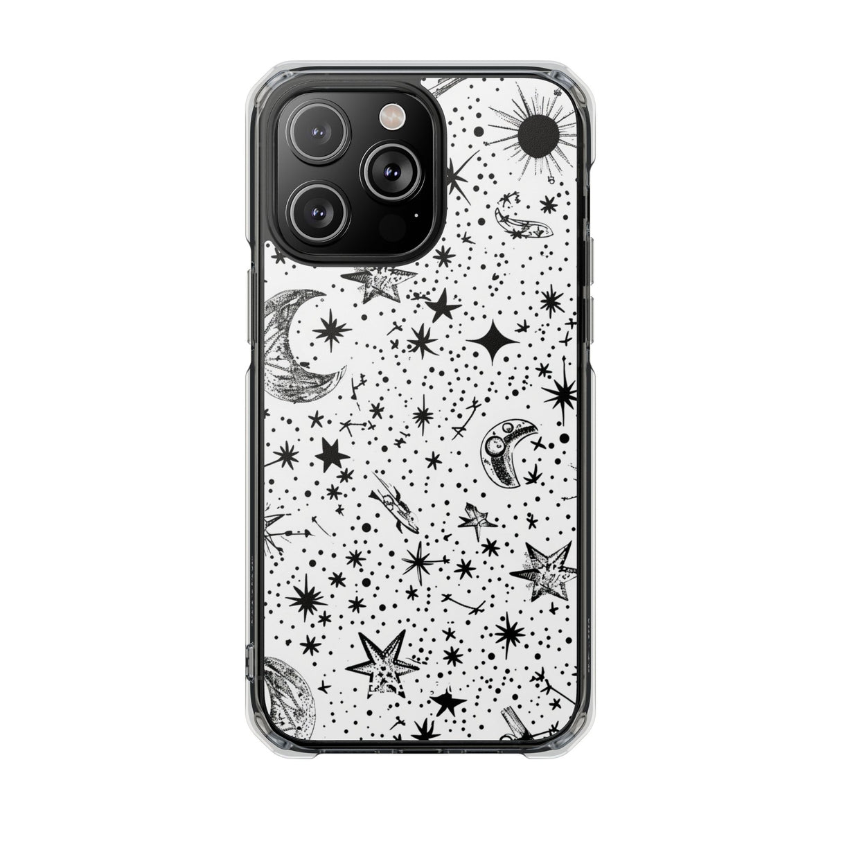 Retro Space Odyssey - Phone Case for iPhone (Clear Impact - Magnetic)