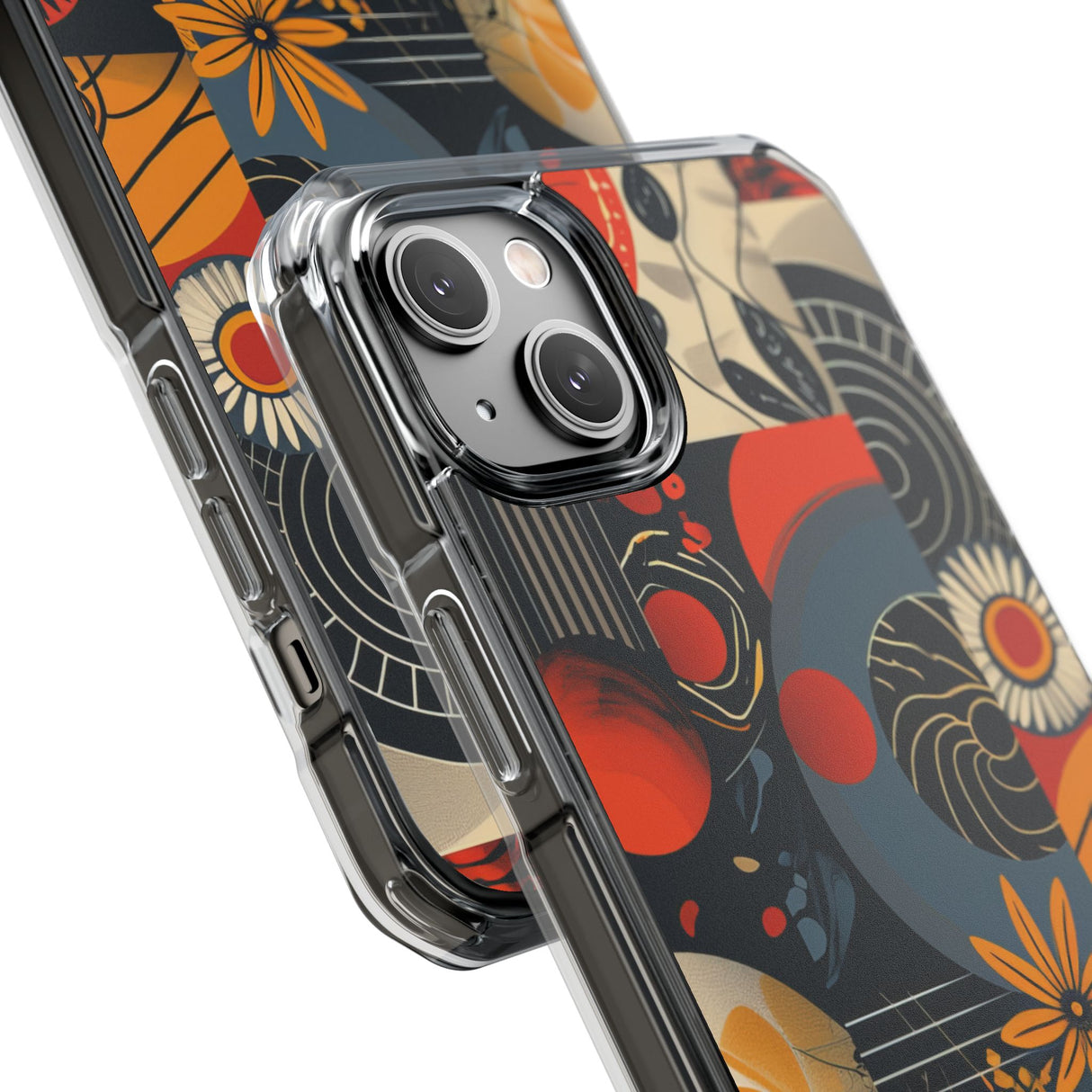 Retro Vibrance - Phone Case for iPhone (Clear Impact - Magnetic)