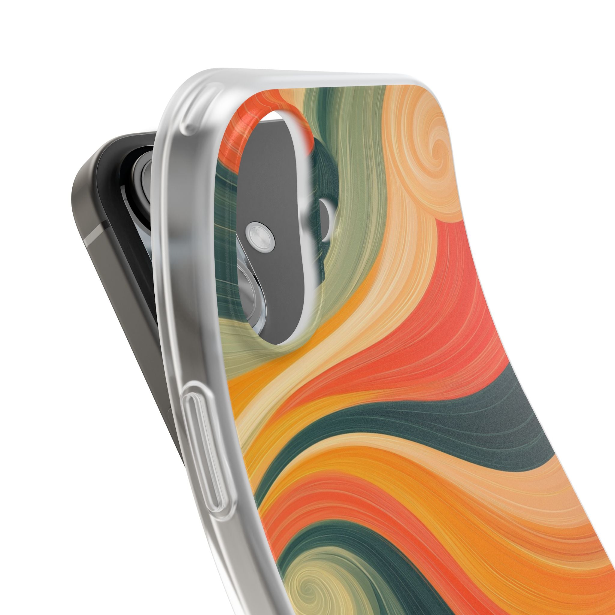 Swirling Ember iPhone 16 Case - Soft