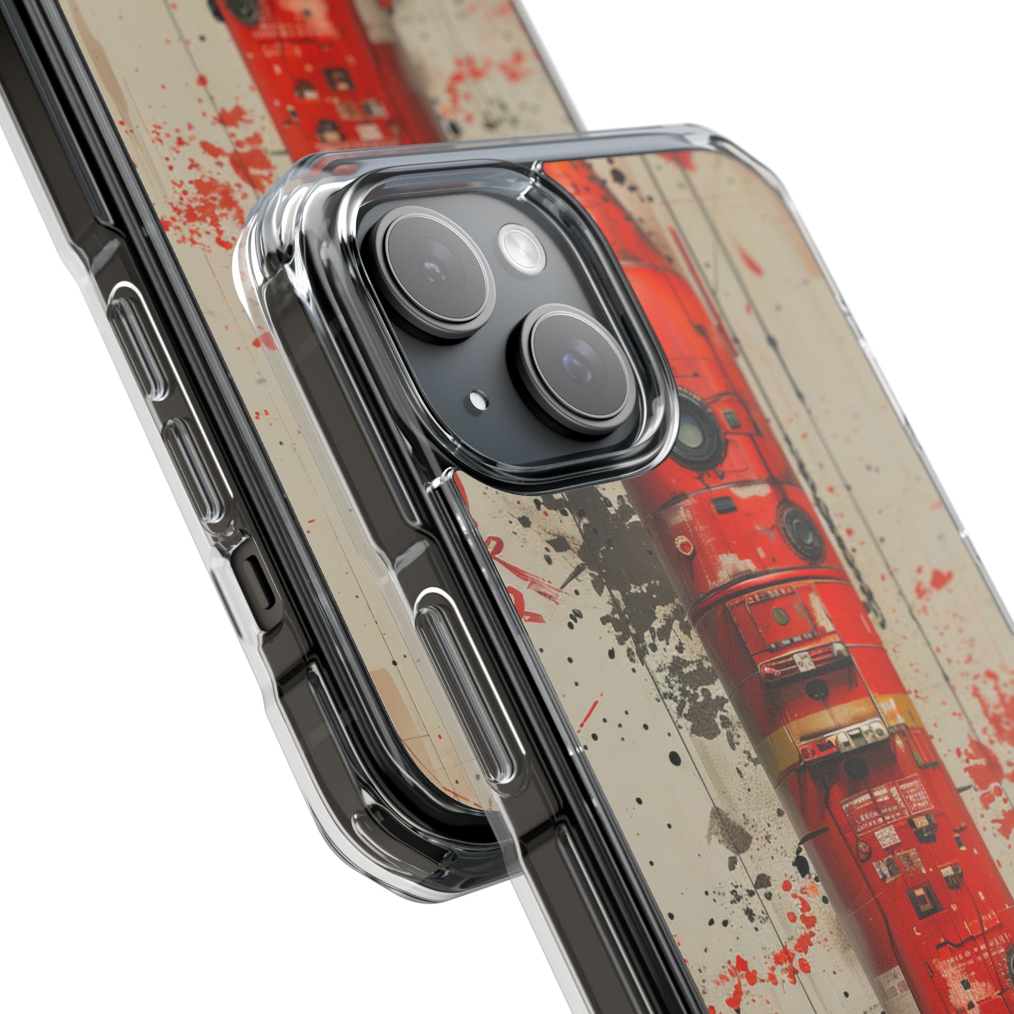 Crimson Rocket Burst iPhone 15 - Impact Clear+