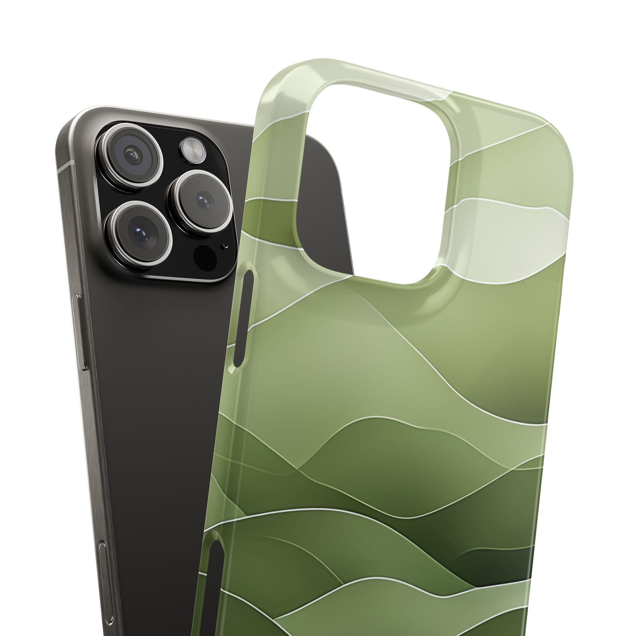 Gradient Emerald Drift iPhone 16 - Slim Phone Case