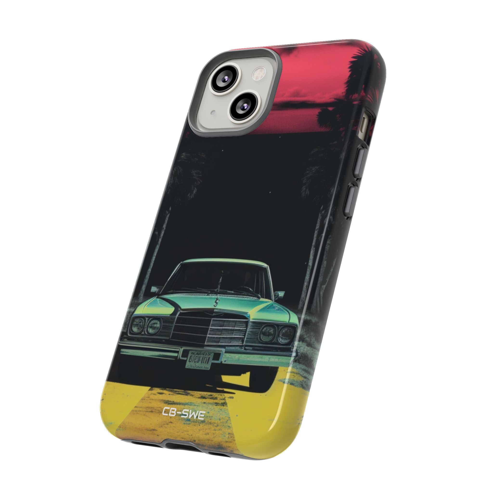 Retro Futuristic Nightscape - iPhone Case