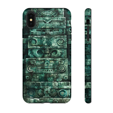 Mayan Jaguar & Serpent Spirit - Protective Phone Case