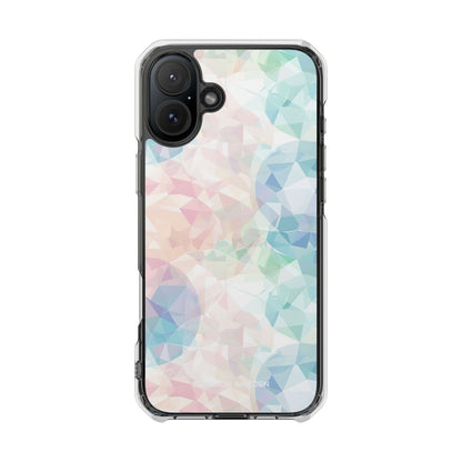 Pastel Geometry Background - Clear Impact iPhone 16 Phone Case