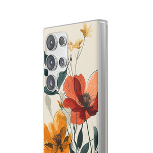 Serene Floral Harmony | Flexible Phone Case for Samsung Galaxy