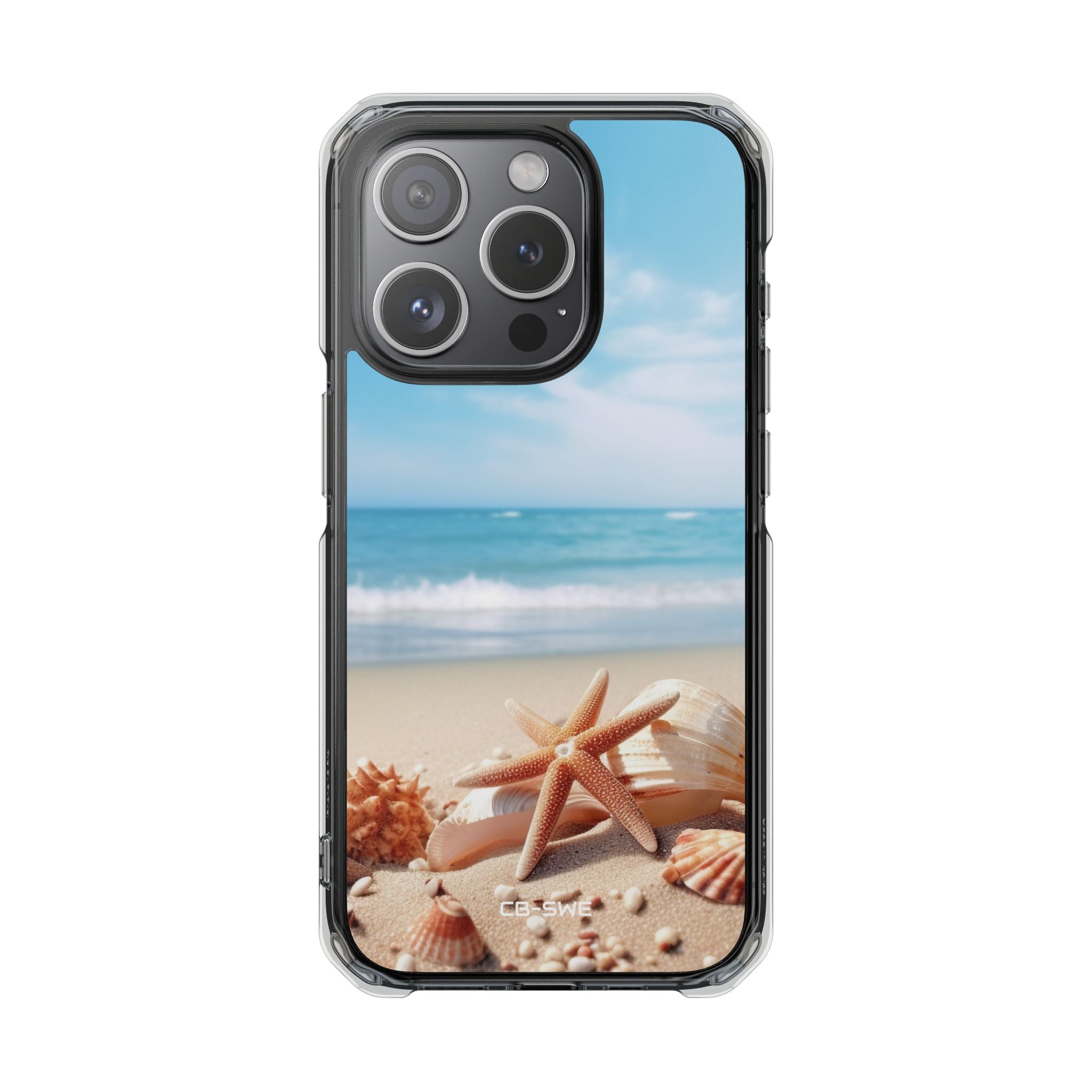 Shells Rest Beneath Waves iPhone Case - Impact