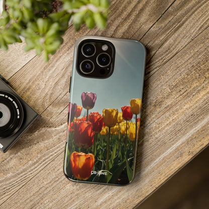 Tulips Embrace Sunlight - iPhone Case